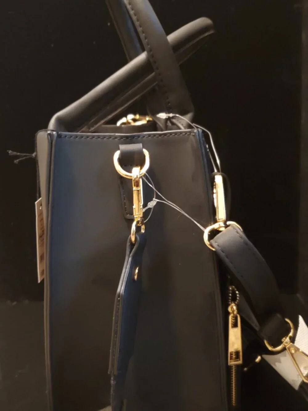 Aldo Daspias Black Satchel Handbag
